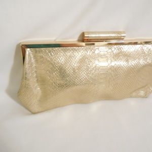 INC International Concepts Gold Clutch